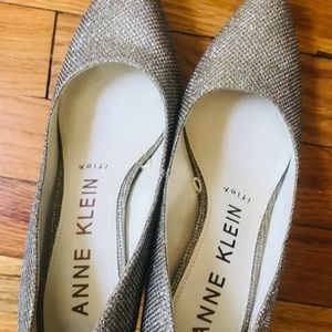 Golden Anne Klein party shoes.Worn just 2 times